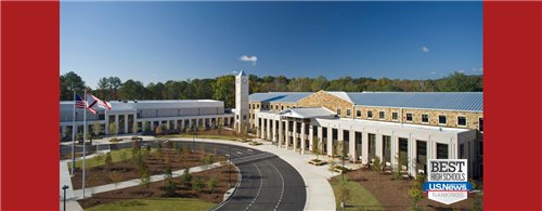 photo of Hewitt Trussville High School with US News and World Report logo superimposed on bottom right